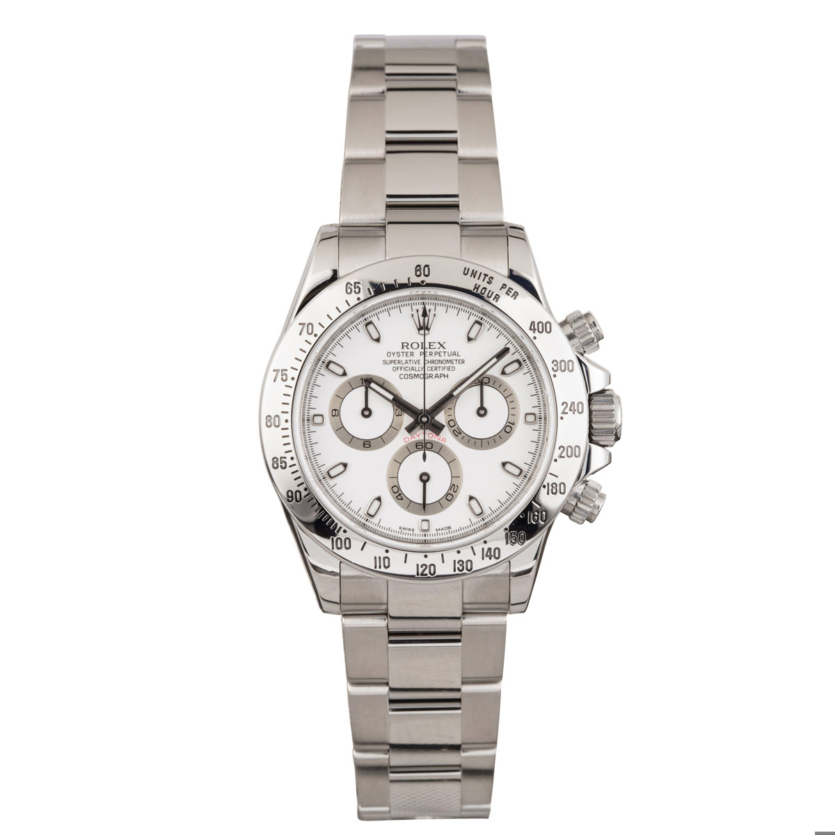 Rolex Daytona Ref 116520 A Stainless Steel Chronograph Wristwatch with Bracelet Circa 2011 offered by Sotheby's